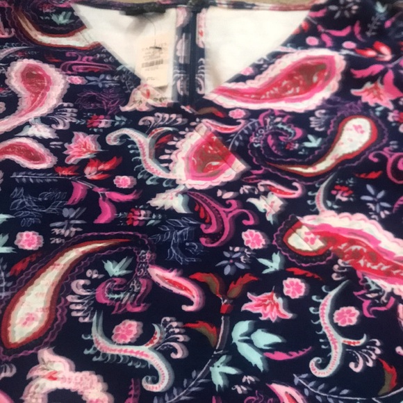 🌸NEW🌸 Talbots Petite Paisley Peplum Dress - Picture 6 of 16